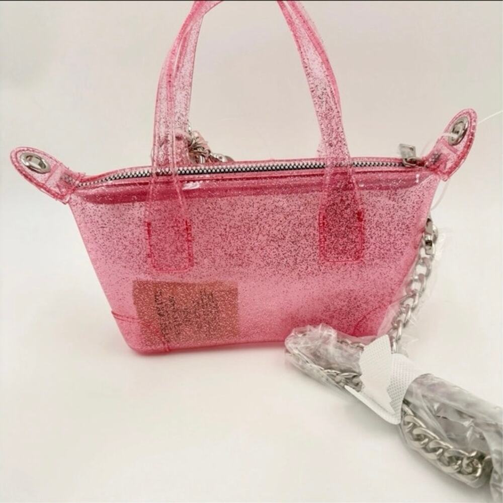 *NWT* Mini Glitter Jelly Bag Madden Girl - Pink - Picture 2 of 8